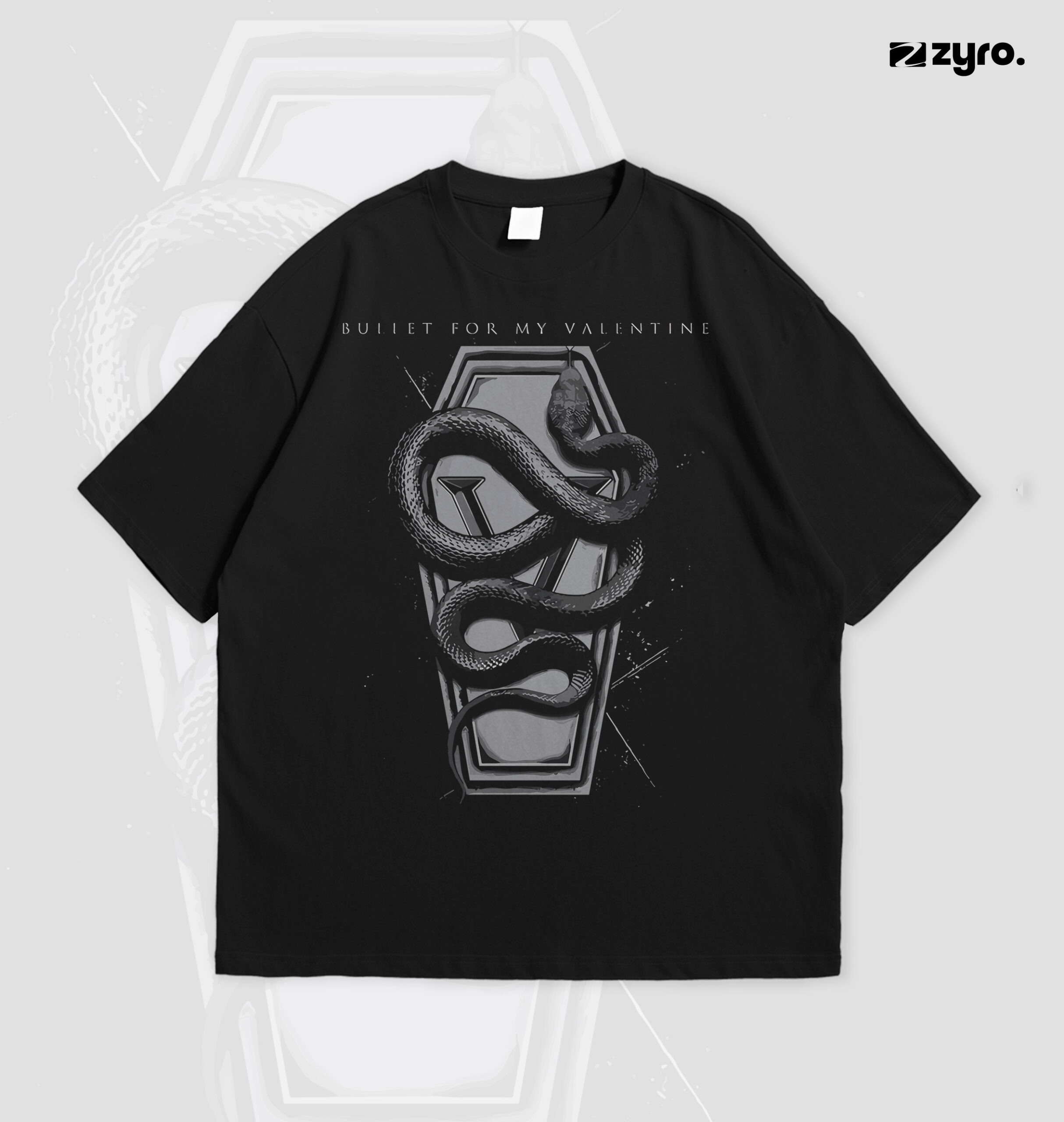 2Oversized_Tee_MockUp Bullet For My Valentine Band Drop Shoulder - Image 1